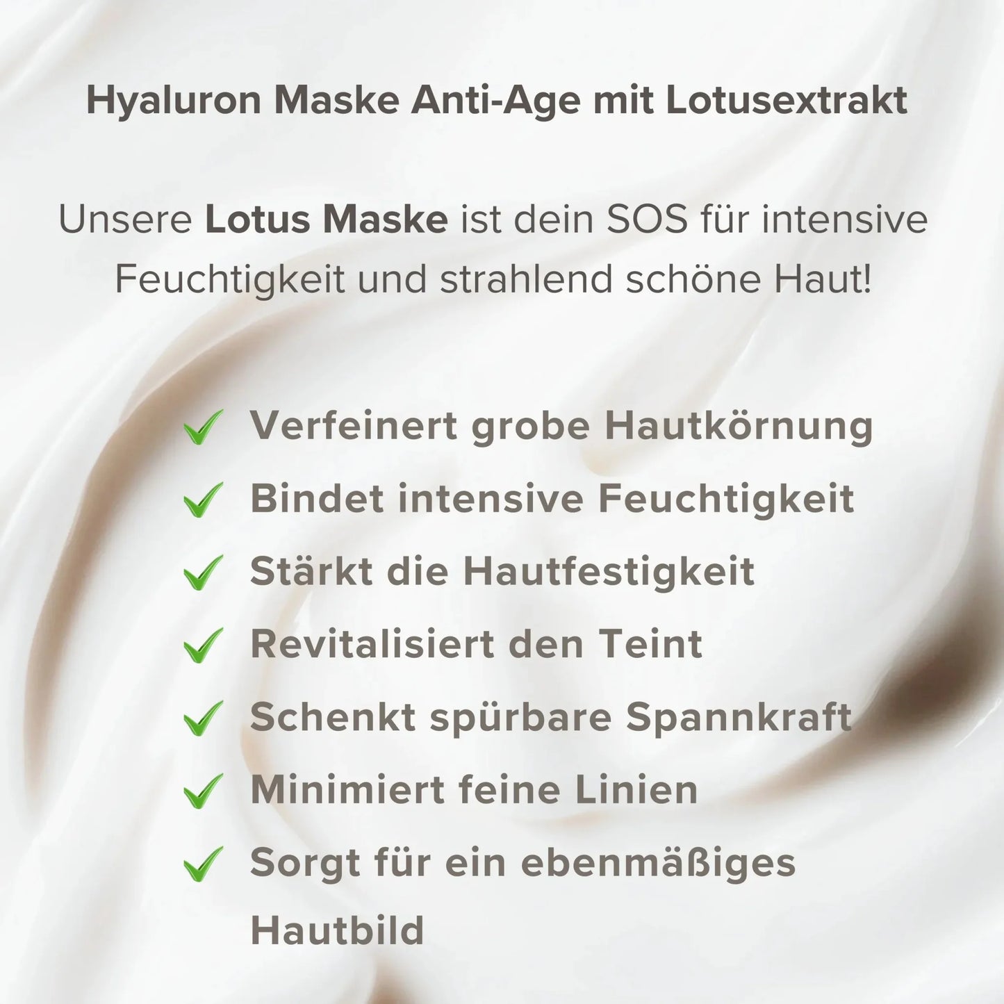 Hyaluron Maske •Anti Age• mit Lotusextrakt