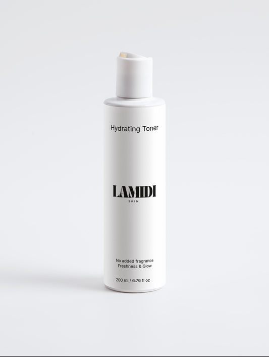 Lamidibeauty Hydrating Toner mit Hyaluronsäure für optimale Feuchtigkeitsversorgung der Haut.