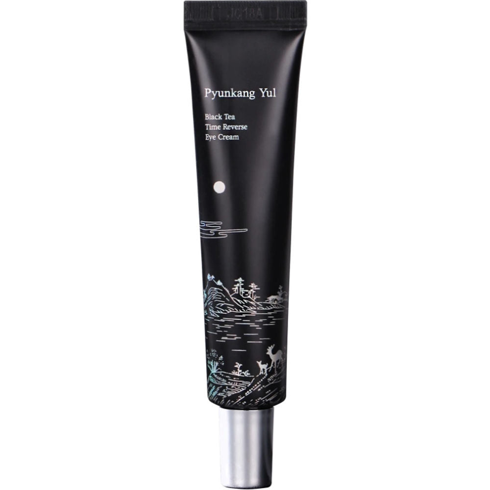 Pyunkang Yul Black Tea Time Reverse Eye Cream in eleganter Verpackung für anti-aging Augenpflege.