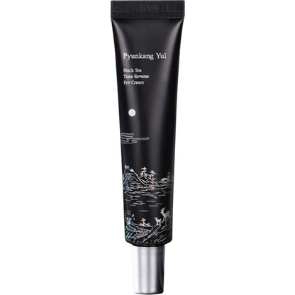 Pyunkang Yul Black Tea Time Reverse Eye Cream in eleganter Verpackung für anti-aging Augenpflege.