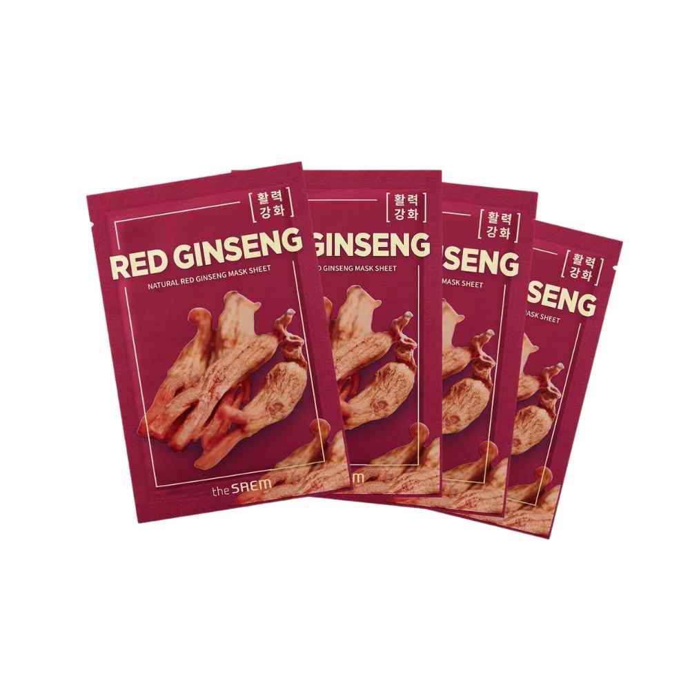 THE SAEM Natural Red Ginseng Mask Sheet, eine pflegende Sheet Maske für strahlende Haut.
