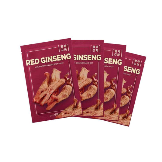 THE SAEM Natural Red Ginseng Mask Sheet, eine pflegende Sheet Maske für strahlende Haut.