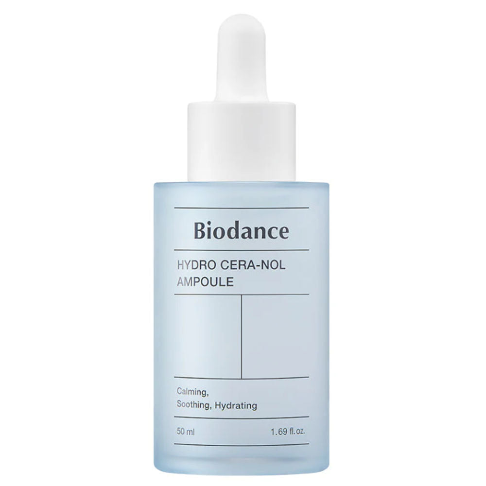Biodance Hydro Cera-nol Ampoule in 50 ml Flasche, ideales Serum für trockene Haut und intensive Feuchtigkeit.