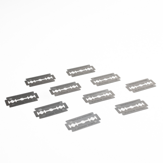 Rasierklingen 10x im Nachfüllpack für Rasierhobel, umweltfreundliche und plastikfreie Klingen von therefore beauty