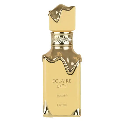 Lattafa Eclaire Banoffi Eau de Parfum in eleganter Flasche, 100ml für Damen und Herren, Gourmand Duft.