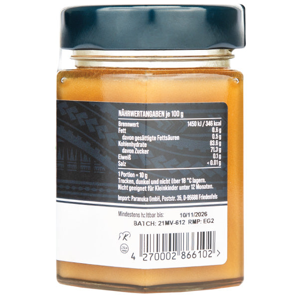 Manuka Honig MGO 100+ von ekovita im Vergleich zu anderen Honigen, zeigt die Qualität.