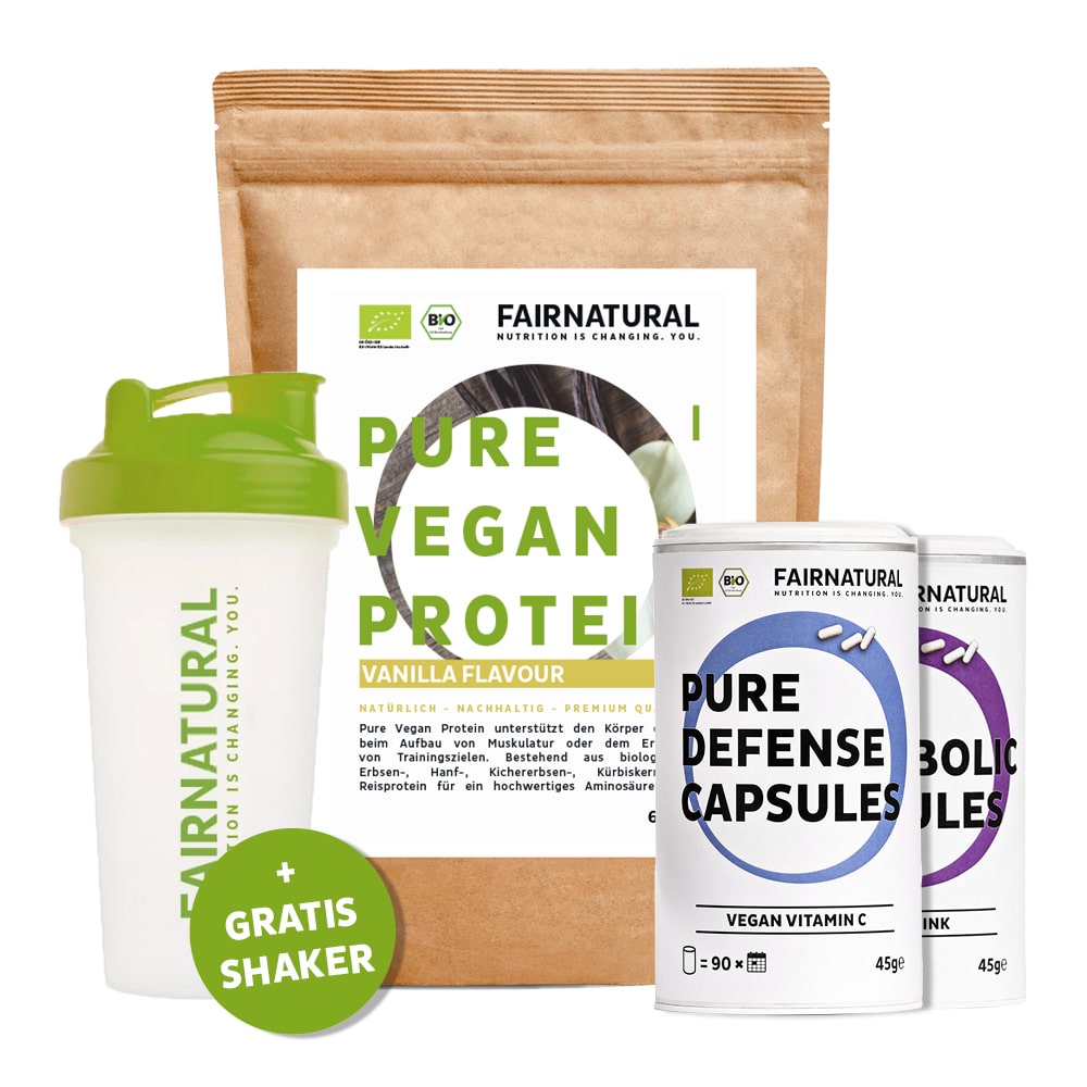 Bio Kollagen Vegan Bundle von Fairnatural® für natürliche Schönheit und jugendlich strahlenden Teint.