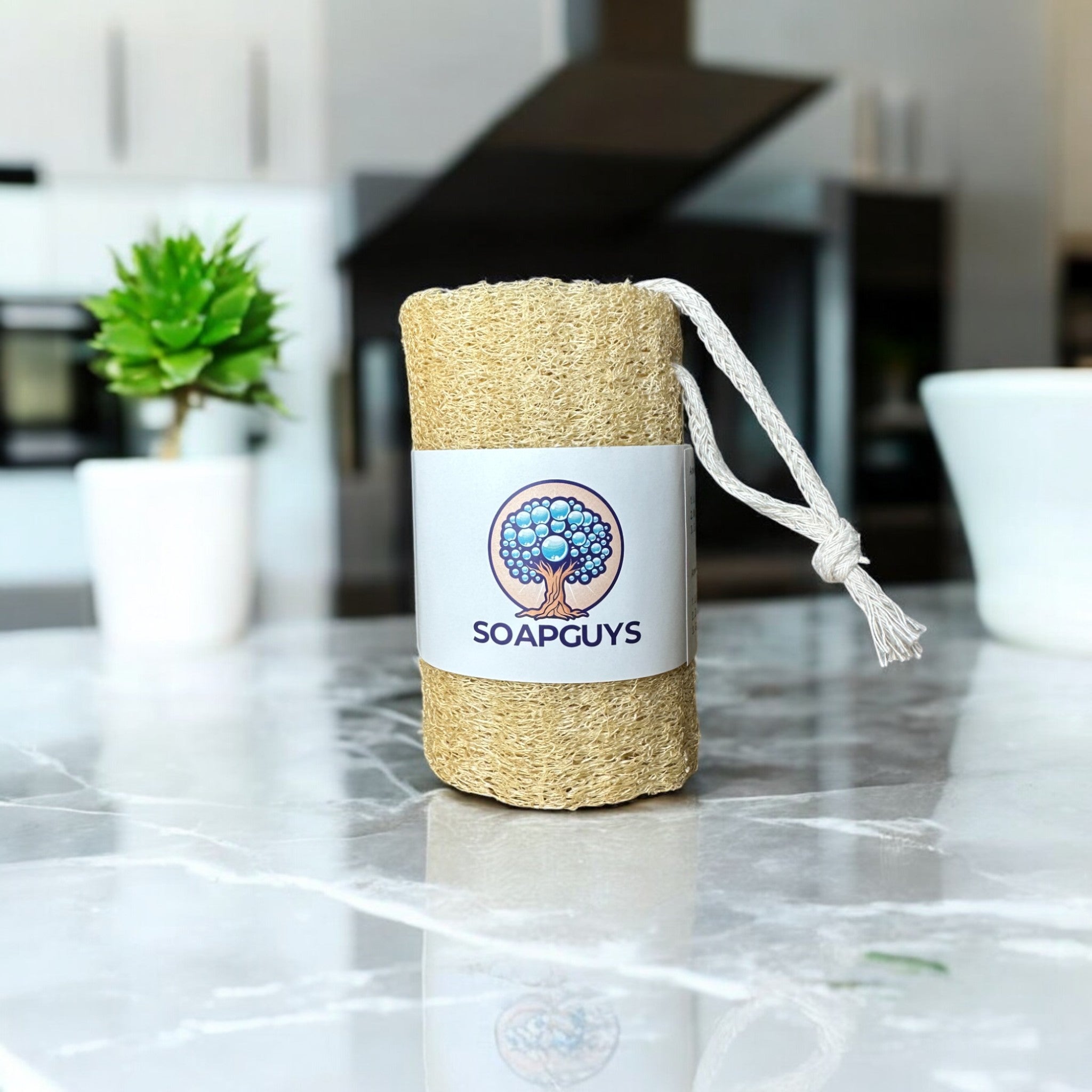 Luffa-Schwamm von ekovita – 100% naturbelassener, ökologischer Schwamm für natürliche Hautpflege.