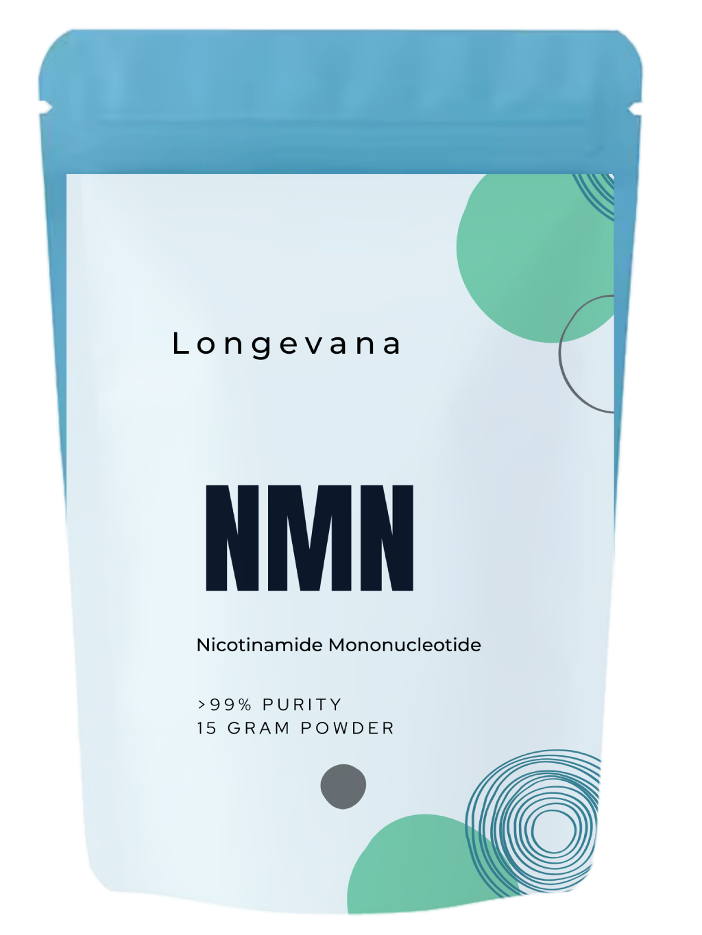 Hochdosiertes NMN Pulver von ekovita für mehr Zellenergie in praktischer Verpackung.