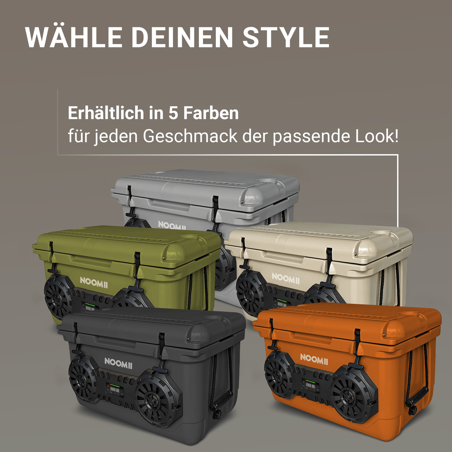 NooMii ArcticBeat 45 – Premium Kühlbox mit Bluetooth-Lautsprecher (45L)