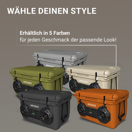 NooMii ArcticBeat 45 – Premium Kühlbox mit Bluetooth-Lautsprecher (45L)
