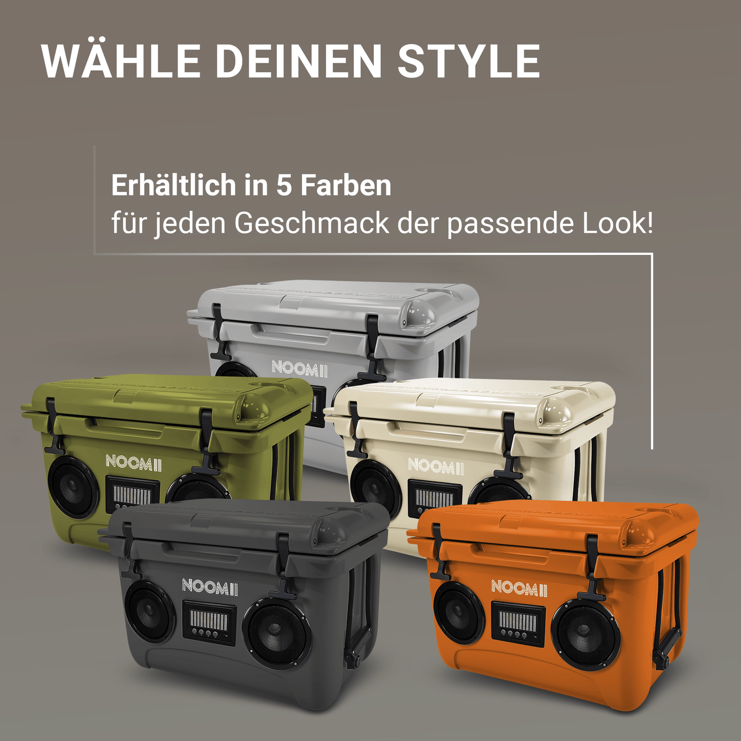 NooMii ColdBeats 35 – Kühlbox mit Bluetooth-Lautsprecher (35L)