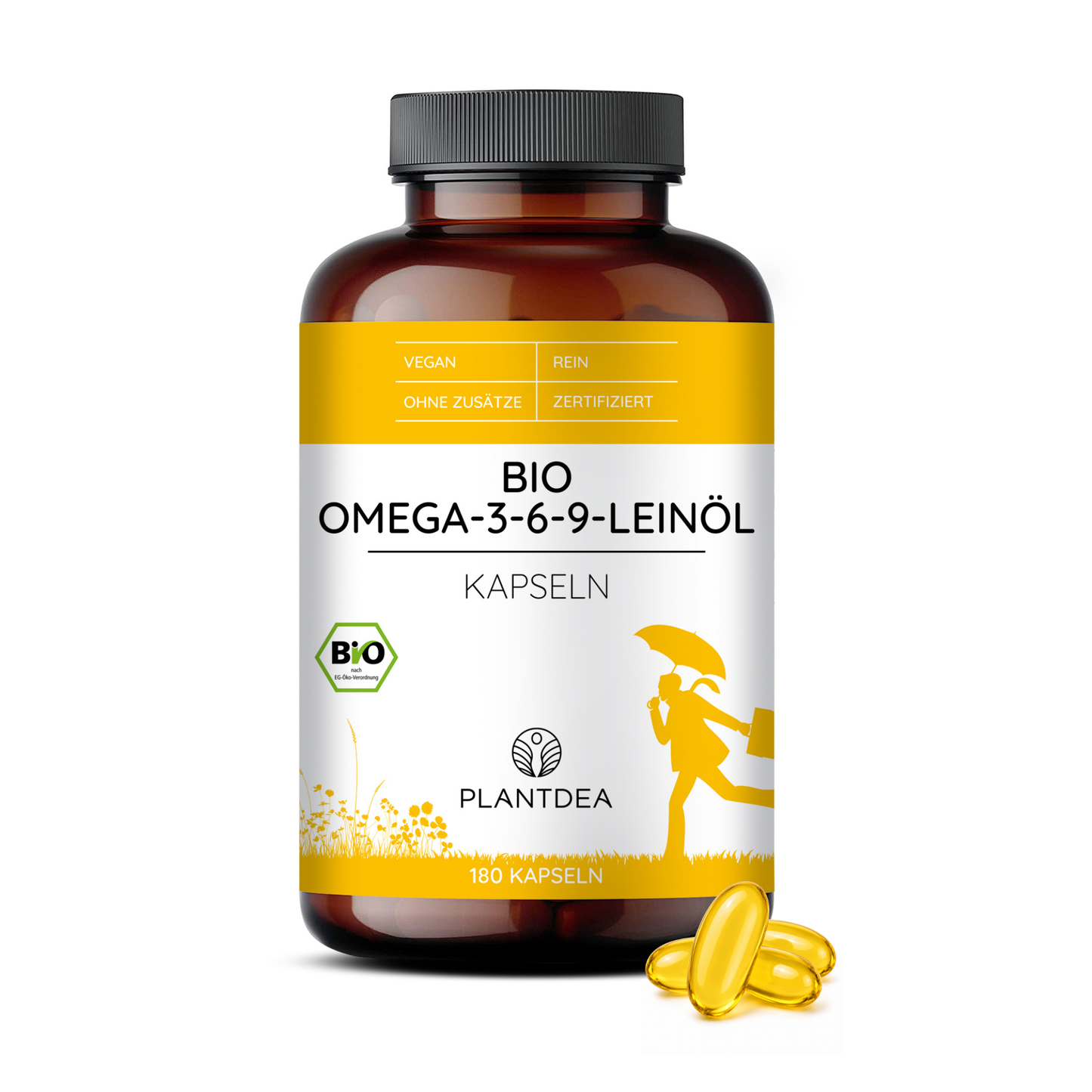 Bio Omega-3-6-9-Leinöl Kapseln