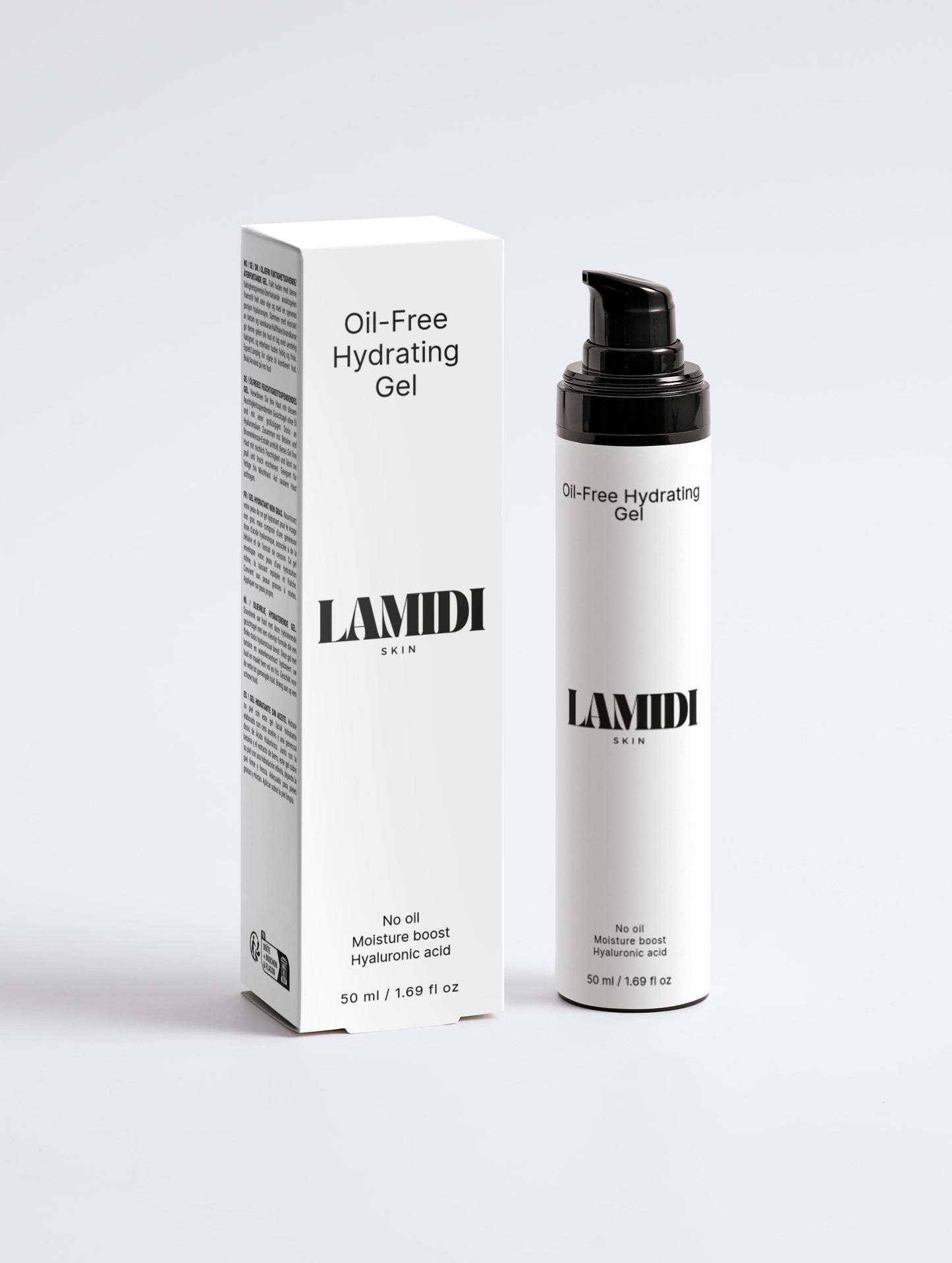 Hyaluron Oil-Free Gel von ekovita, das intensive Feuchtigkeit für die Haut spendet.