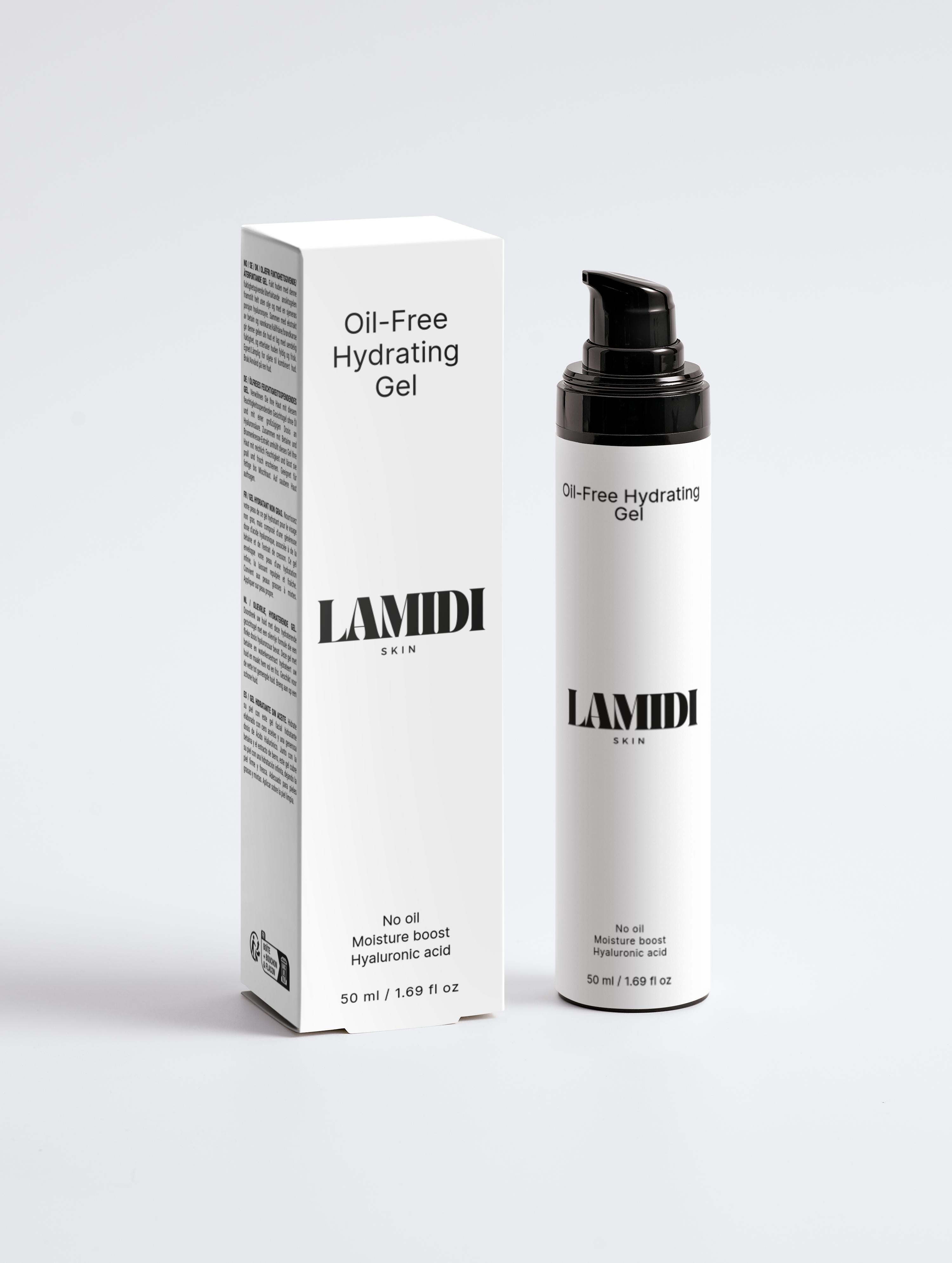 Hyaluron Oil-Free Gel von ekovita, das intensive Feuchtigkeit für die Haut spendet.