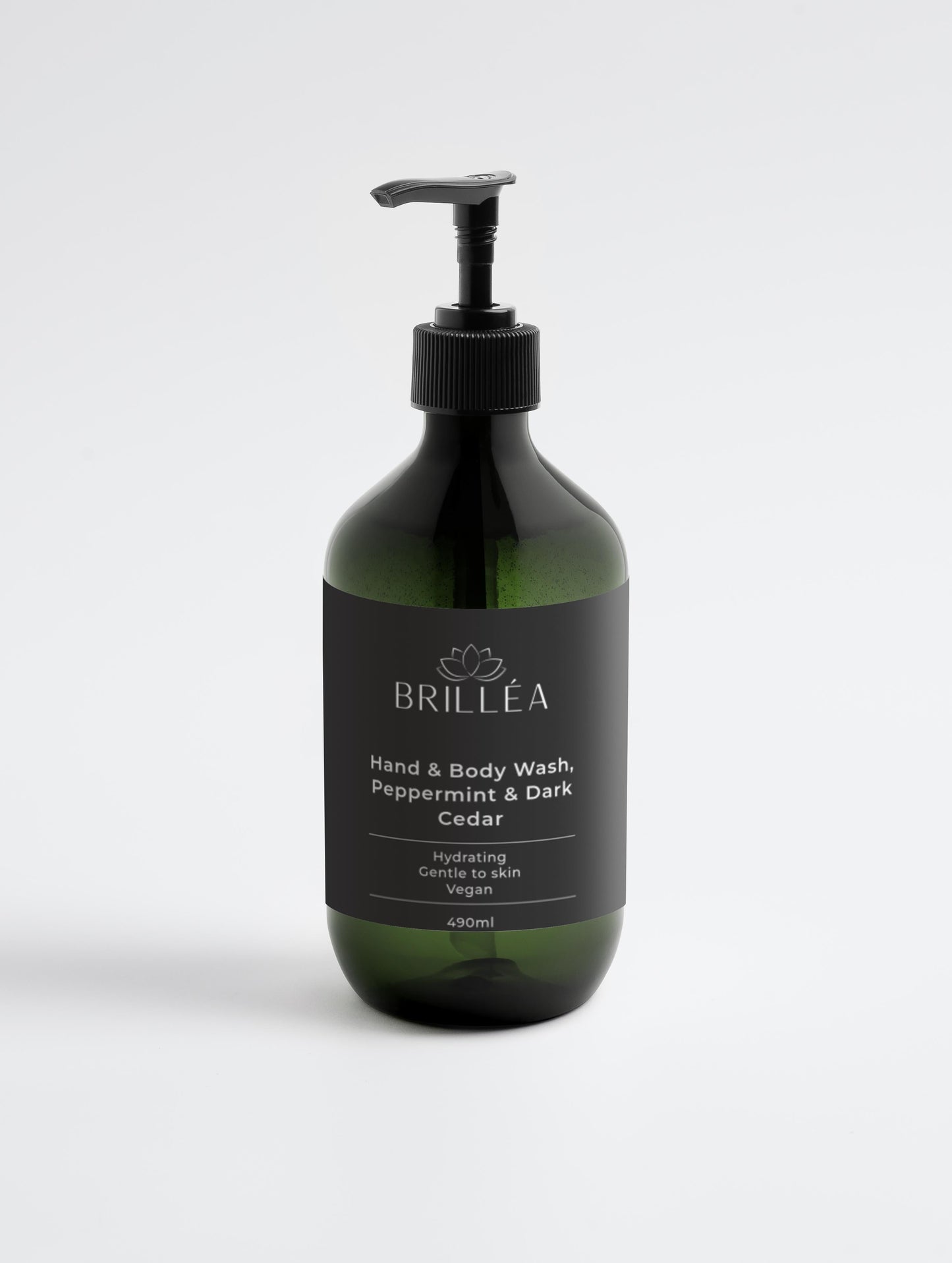 Premium Naturseife mit Pfefferminze und Dunkler Zeder von ekovita, ideal für verwöhnende Hautpflege.