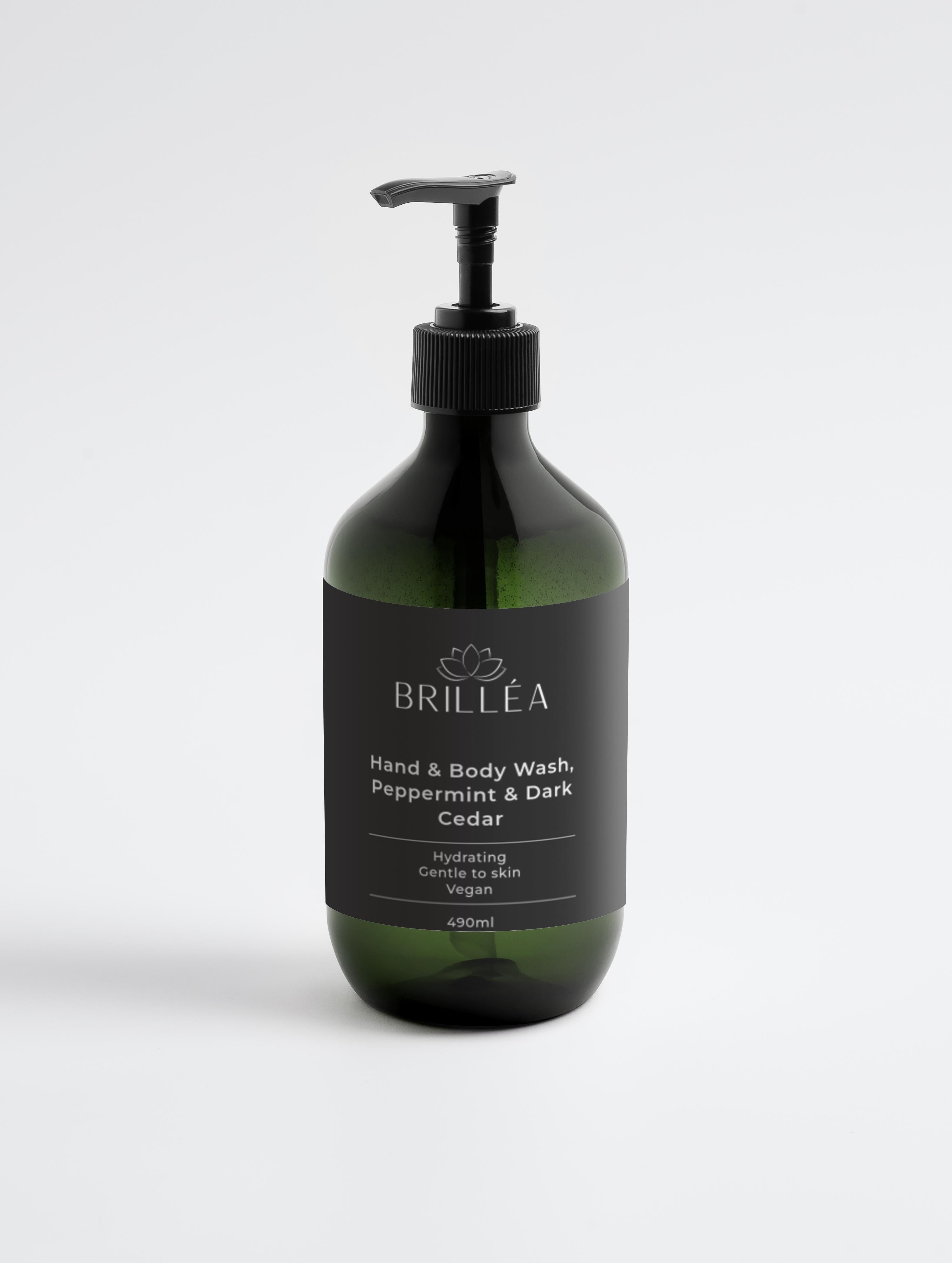 Premium Naturseife mit Pfefferminze und Dunkler Zeder von ekovita, ideal für verwöhnende Hautpflege.