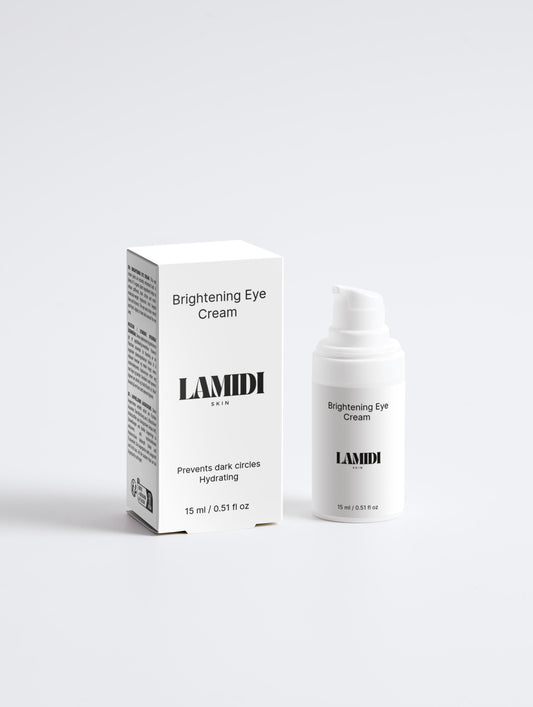 Brightening Eye Cream von ekovita in stilvoller Verpackung zur Reduzierung von Augenringen mit Hyaluronsäure.
