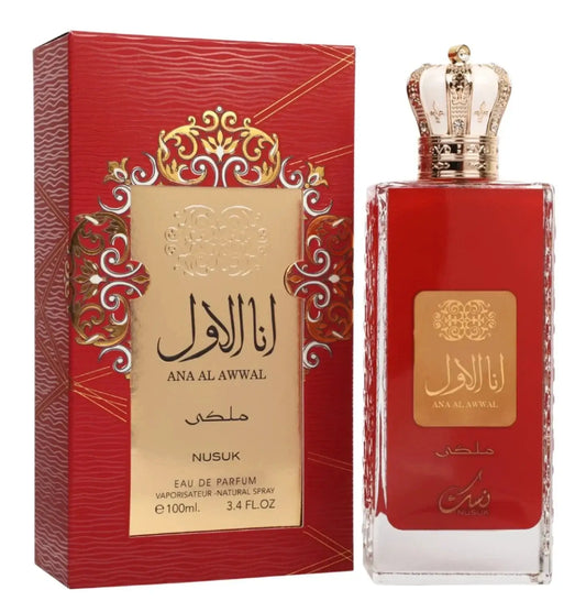 Nusuk Ana Al Awwal Red Eau de Parfum in eleganter Flasche, idealer Luxus Duft Unisex.