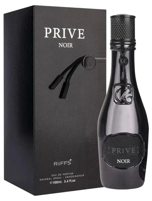 RiiFFS Prive Noir Eau De Parfum 100 ml in elegantem Flakon, perfumierte Unisex-Duft für anspruchsvolle Liebhaber.