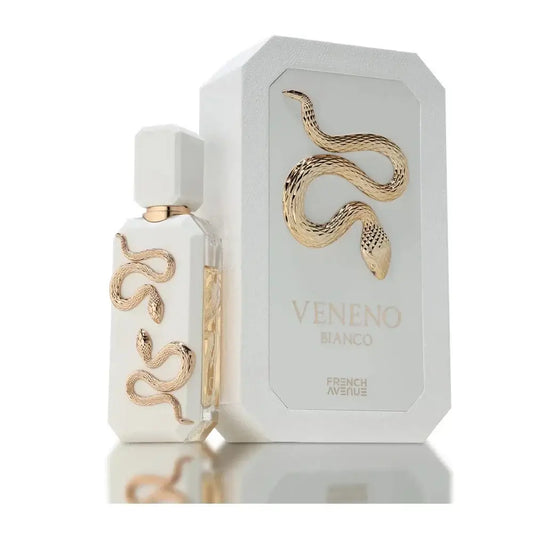Luxuriöses Veneno Bianco Eau de Parfum 100ml von Luxus Aroma in eleganter Flasche, blumiger Duft für Damen.