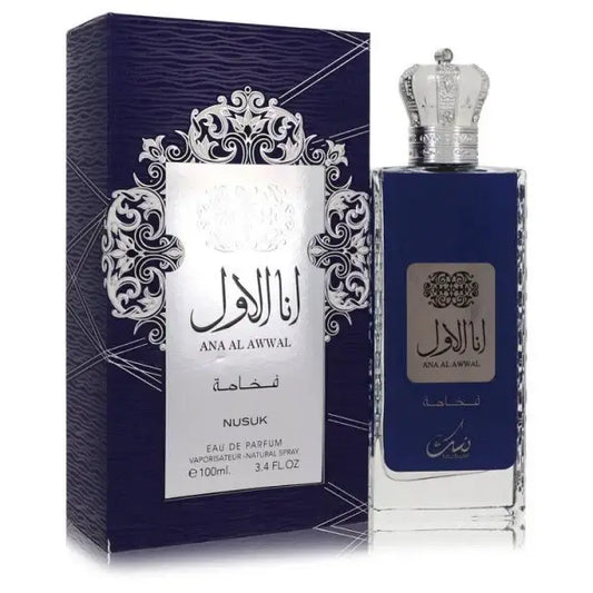 Nusuk Ana Al Awwal Fakhama Eau de Parfum 100ml in eleganter Verpackung, luxuriöser, orientalischer Duft für Damen.