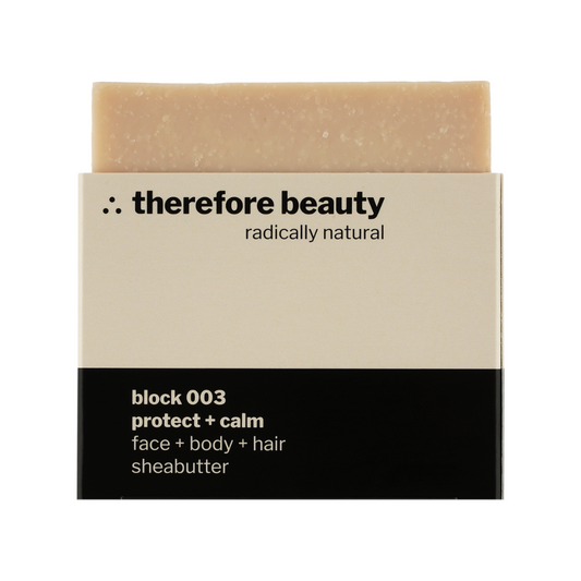 Seife block 003 für trockene Haut mit Sheabutter, perfekt für sensible Haut und dickes Haar.