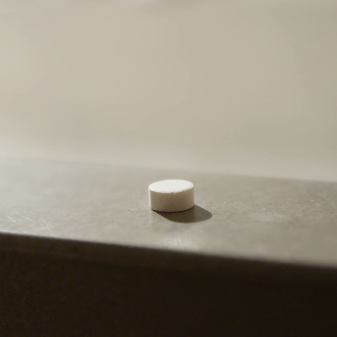 Inhaltsstoffe der Minze Zahnputztabletten auf der Verpackung für bewusstes Einkaufen