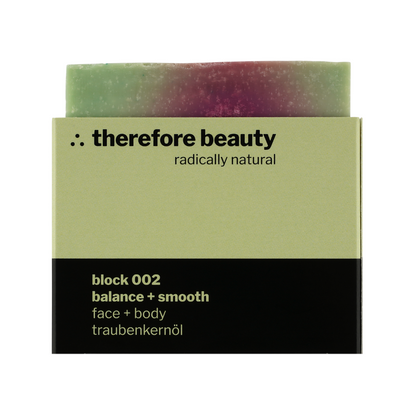 Hauptbild der handgemachten Körperseife 002 mit Traubenkernöl für reife Haut