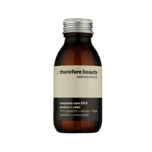 Complete Care 003 Pflegeöl von ekovita in elegantem Fläschchen für haut- und haarpflege.