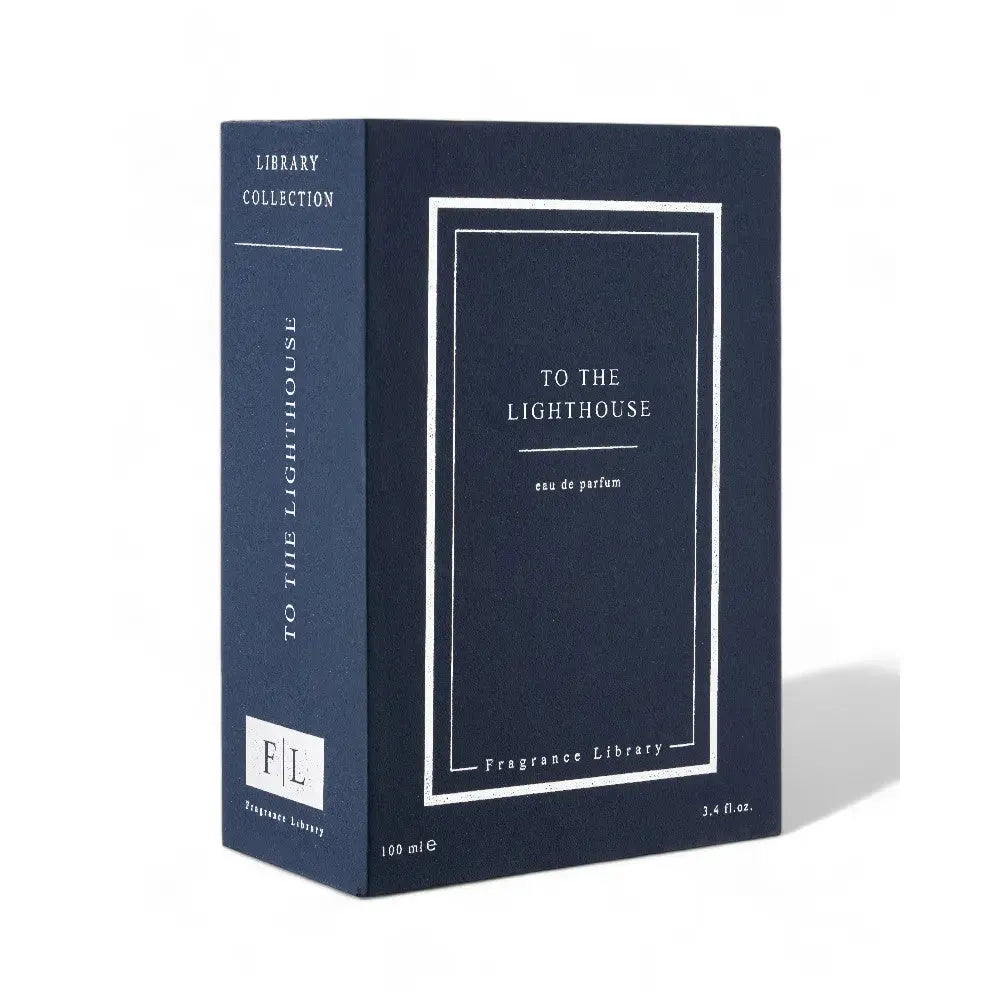 Verpackung von To The Lighthouse Eau de Parfum, stilvolles Design für den Premium Duft von BLACK ELIXIR.