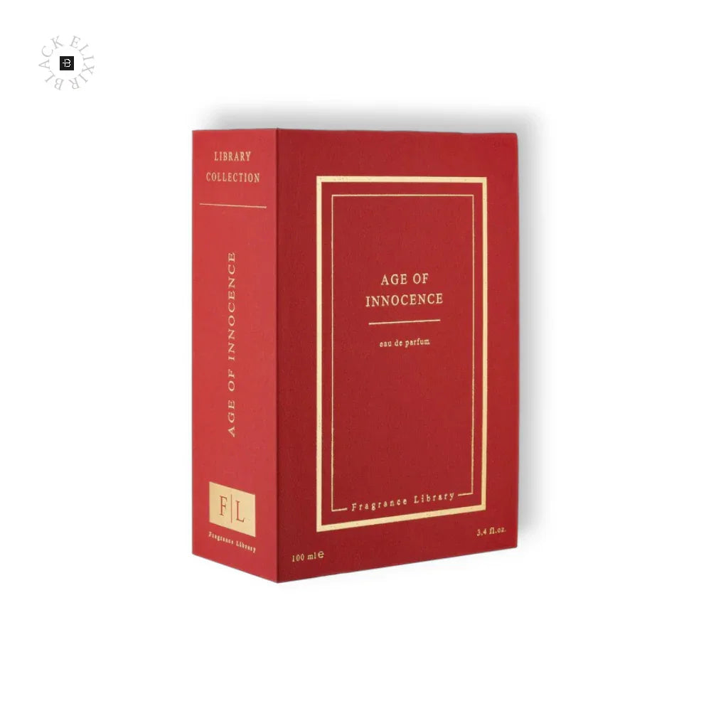 Detailansicht des veganen ekovita Parfums The Age of Innocence in stilvoller Verpackung.