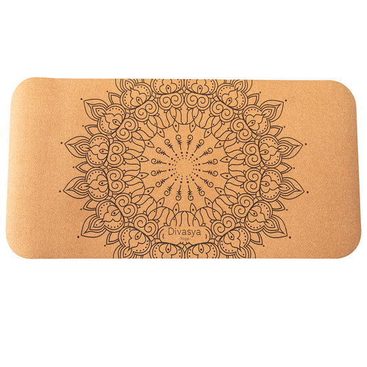 Yoga Pad aus Naturkautschuk & Kork (64x33cm)
