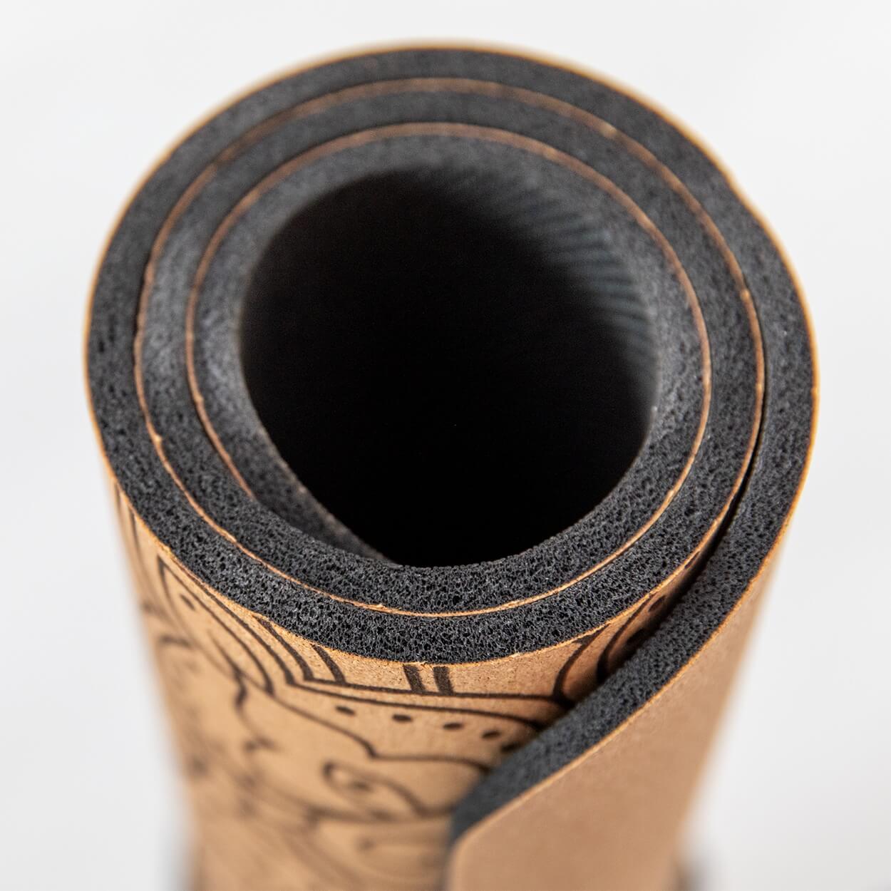 Yoga Pad aus Naturkautschuk & Kork (64x33cm)